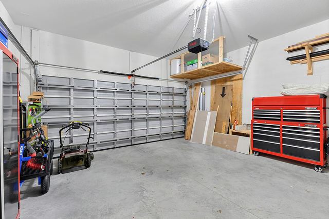 Two-car attached garage